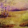 Autumn Aspens at Dawn
